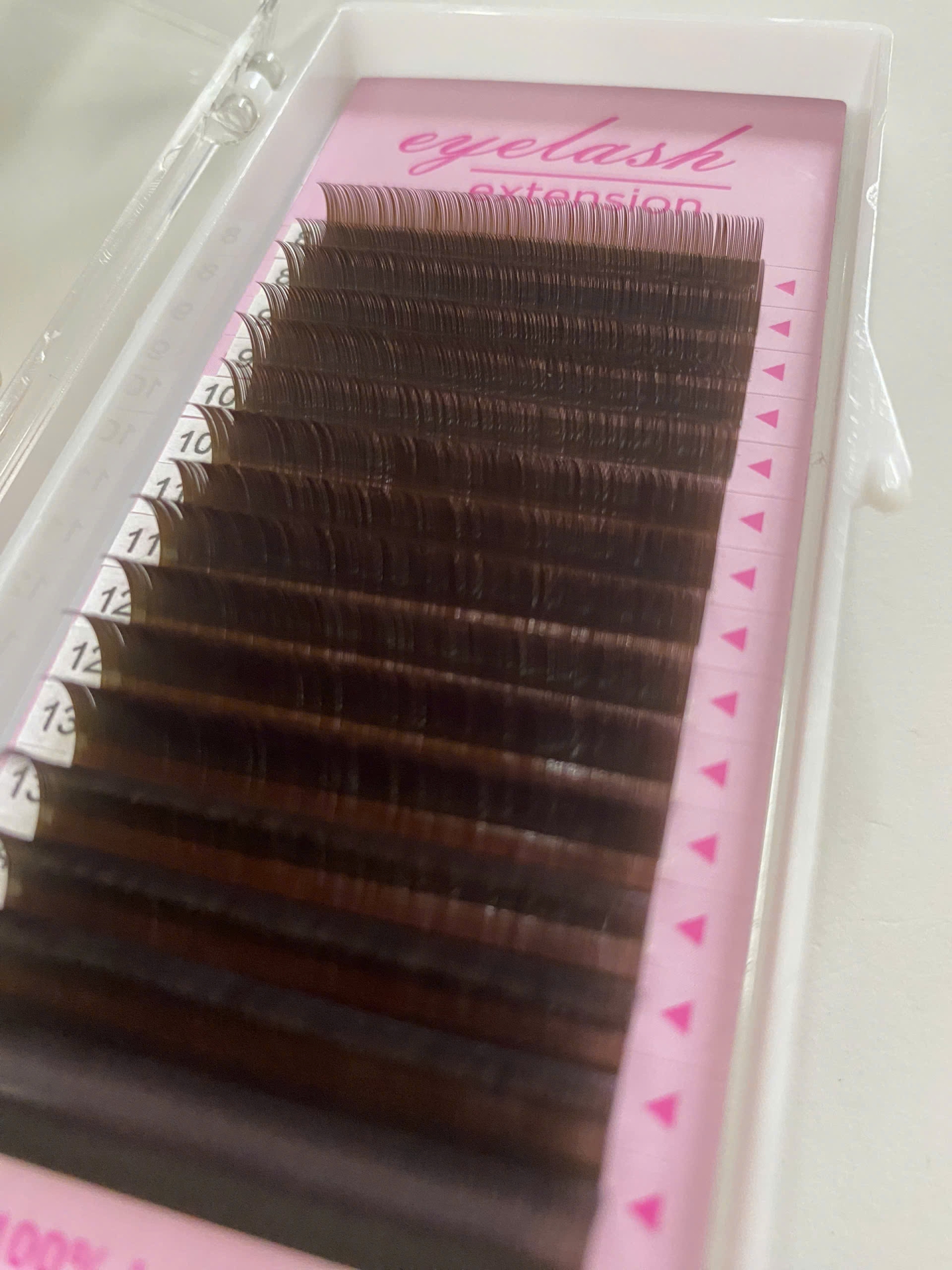 Dark Brown Color Lash Tray