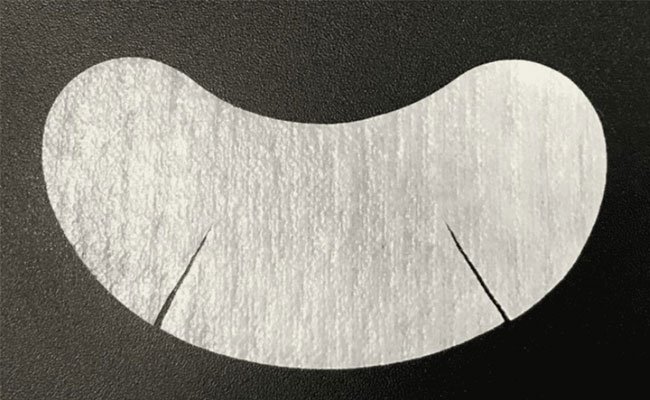 cut eye pads eyelash extensions